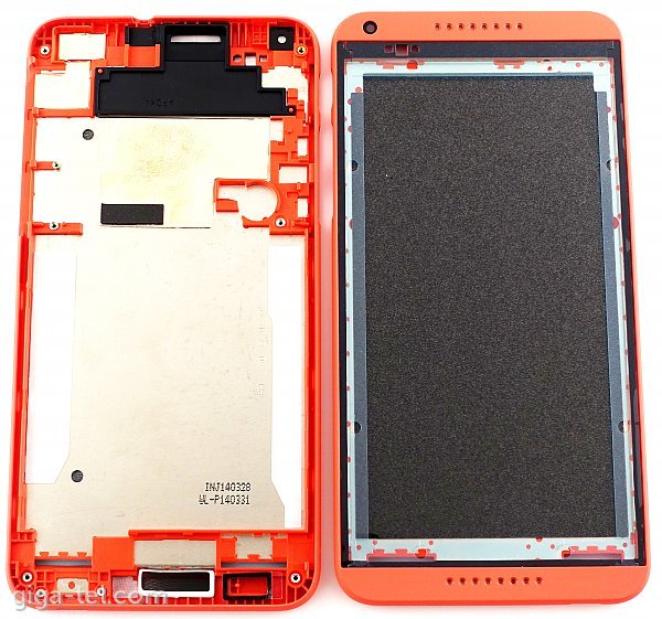 HTC Desire 816 front cover red