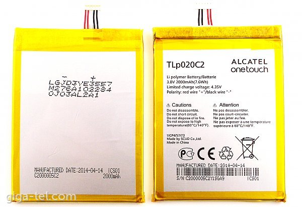 Alcatel 604D,6034,6032X battery