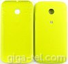 Motorola E battery cover yellow