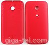 Motorola E battery cover red