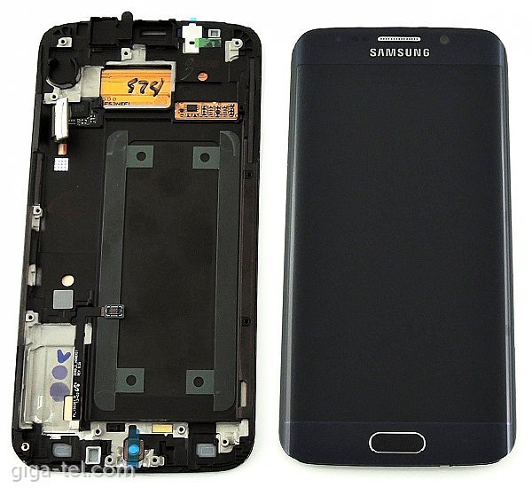 Samsung G925F front cover+full LCD black