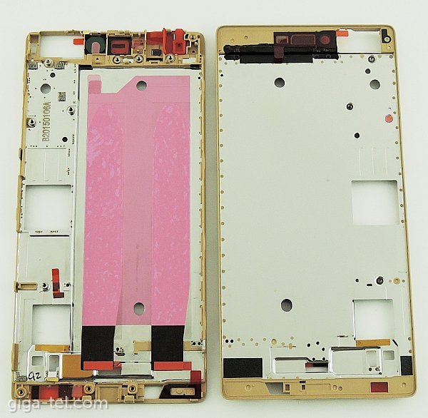 Huawei P8 front cover gold