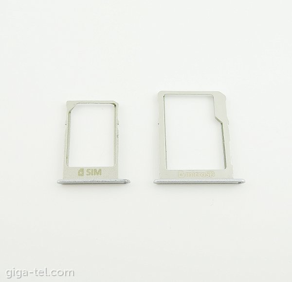 Samsung A300F,A500F,A700F SIM+MicroSD holder silver