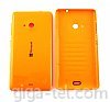 Microsoft Lumia 535 battery cover orange glossy