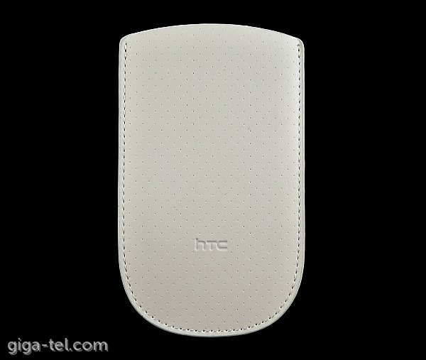 Leather case 110x60mm white
