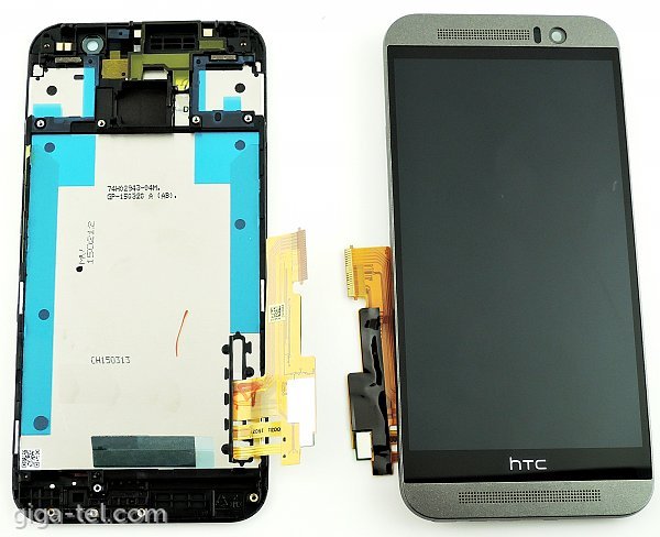 HTC One M9 full LCD grey / gunmetal