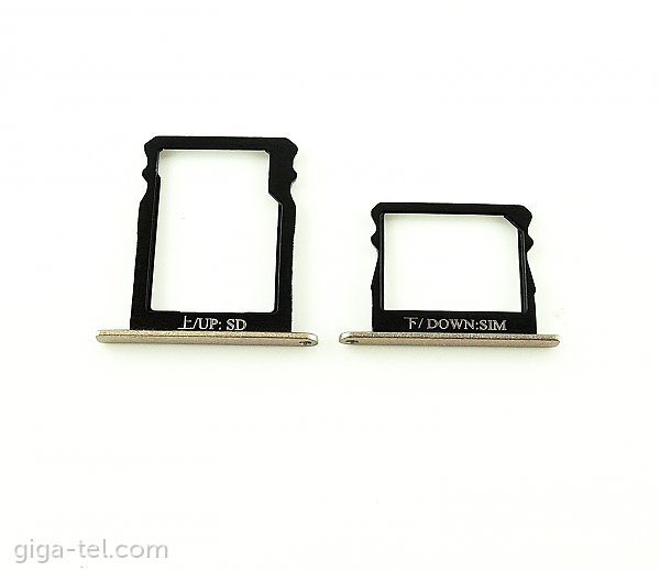 Huawei P8 SIM+MicroSD holder gold