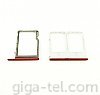 HTC One E8 DUAL SIM+MicroSD holder red