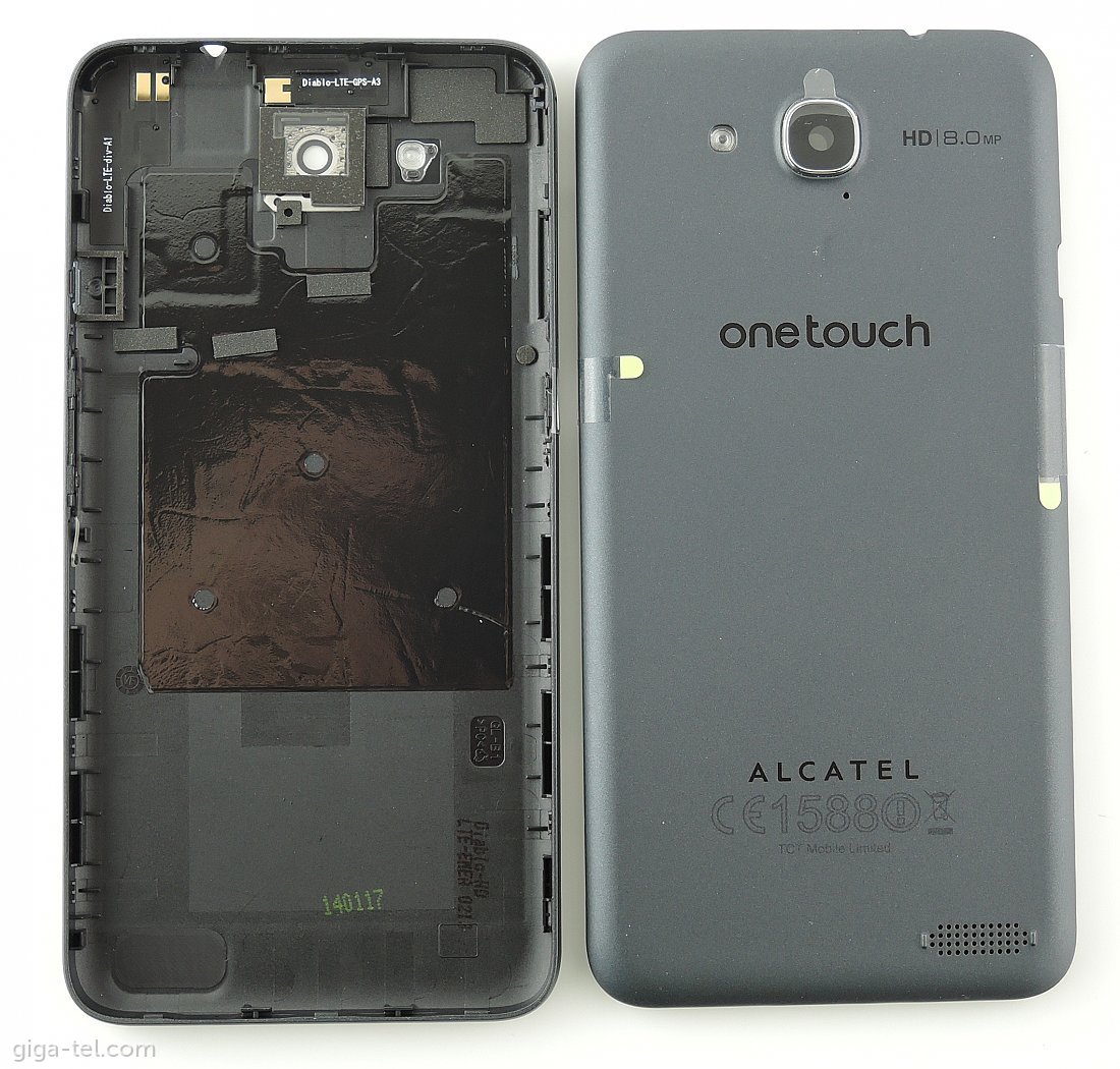 Alcatel Idol S battery cover grey