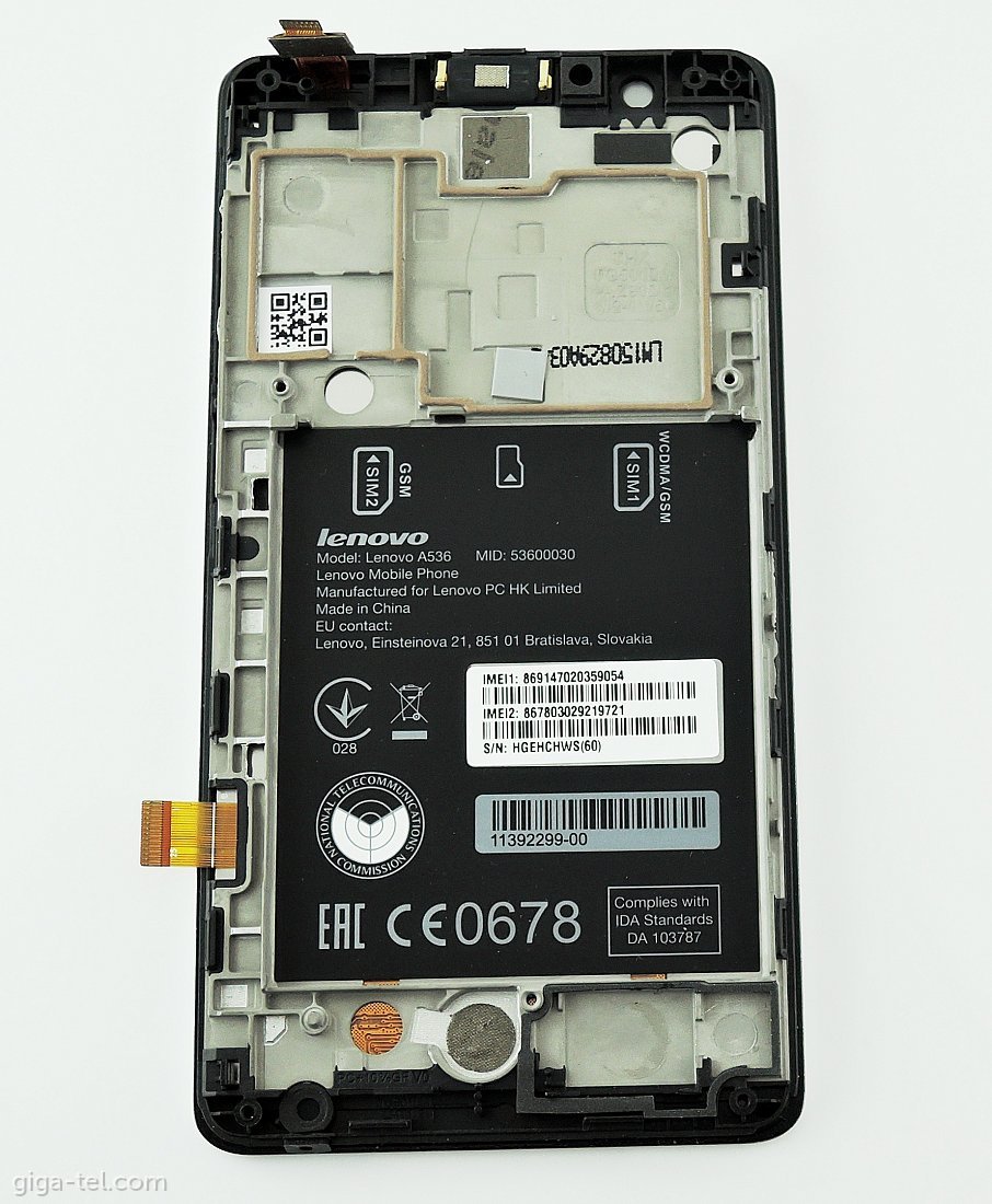 Lenovo A536 full LCD black