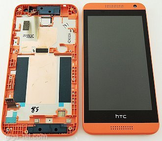 HTC Desire 610 full LCD orange with front cover