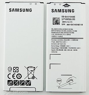 2300mAh Samsung A3 2016 ,  A310F battery