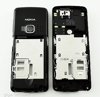 Nokia 6300 middle cover black 