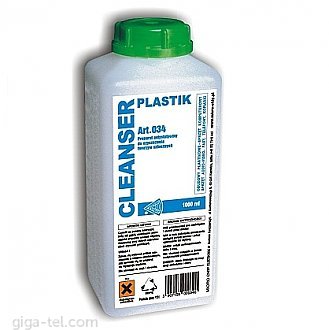 Antistatic liquid for cleaning plastics