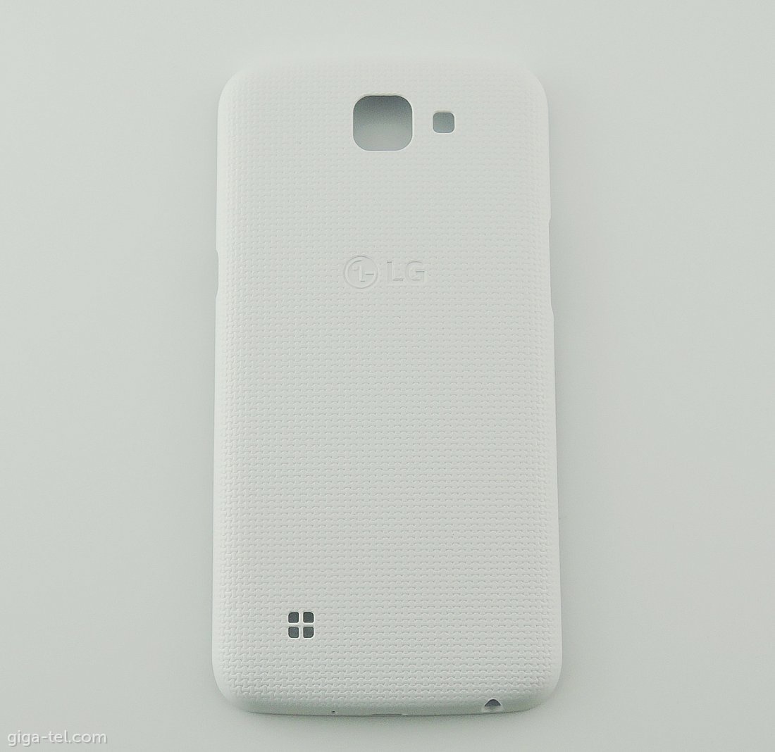LG K120 battery cover white