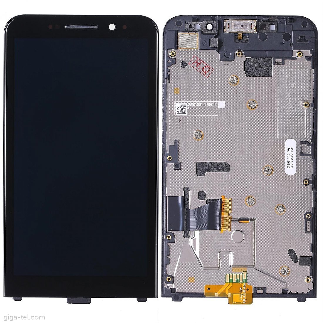 Blackberry Z30 4G front cover+LCD+touch black