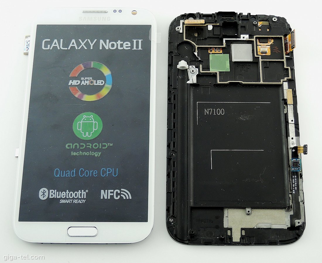 Samsung N7100 LCD+touch white refurbished