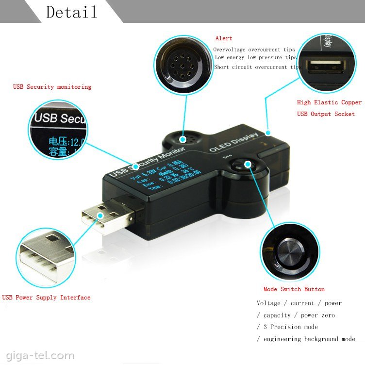 USB voltage multifunctional tester