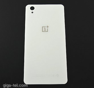 Oneplus X back glass cover white with chinesse description