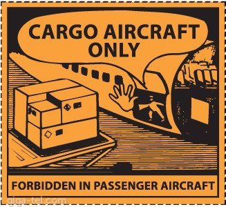 Adhesive label SET 2pcs - Safe Transport of Dangerous Goods by Air