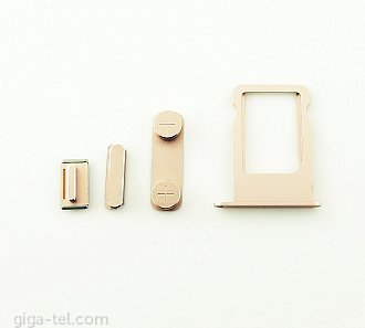 OEM SIM tray + side keys pink for iPhone SE