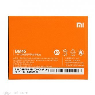 3060mAh Xiaomi Redmi Note 2