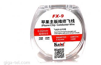 iPhone Conductor Wire 0.02mm x 120m for tinning the chip again and soldering flex cable which are poor contact