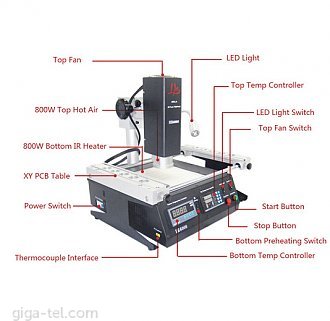 Achi IR6500 / HR6000 BGA rework station