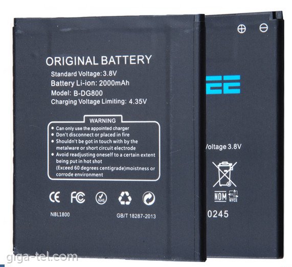 Doogee B-DG800 battery