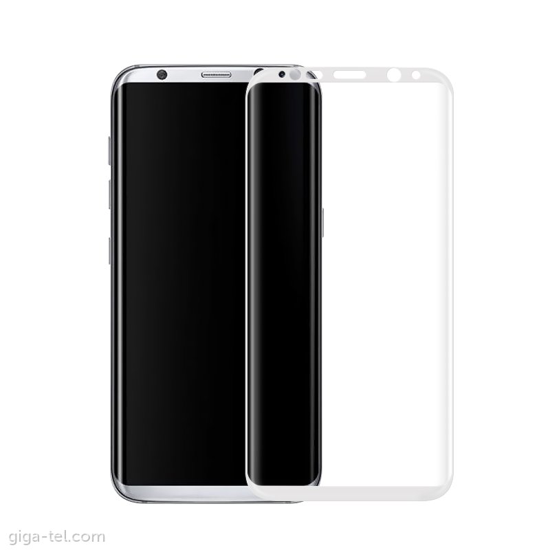 Samsung S8 curved glass white