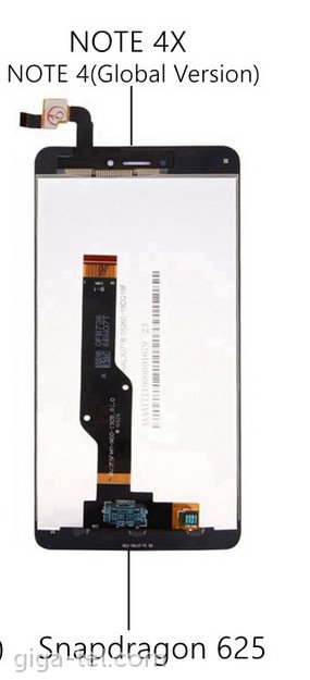 Xiaomi Redmi Note 4X LCD+touch black OEM