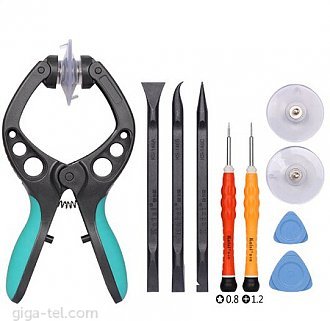1xOpening Pliers, 2xSucker(As a gift), 1xPry bar, 
2xScrewdriver(0.8★ and 1.2+),  2x Triangle paddle