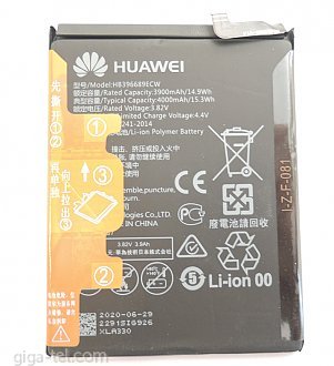 3900/4000mAh Huawei Mate 9, Huawei Y7 2019, Y9 2019, Mate 9 Pro, Y7, Y9 2018,P40 Lite E