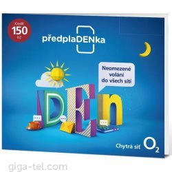 O2 SIM karta 150 CZK