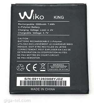 2000mAh - Wiko King / Cink