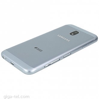 Samsung J330F battery cover silver-logo Duos