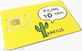 Kaktus SIM card 100kč