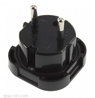 Travel adapter UK / EU black