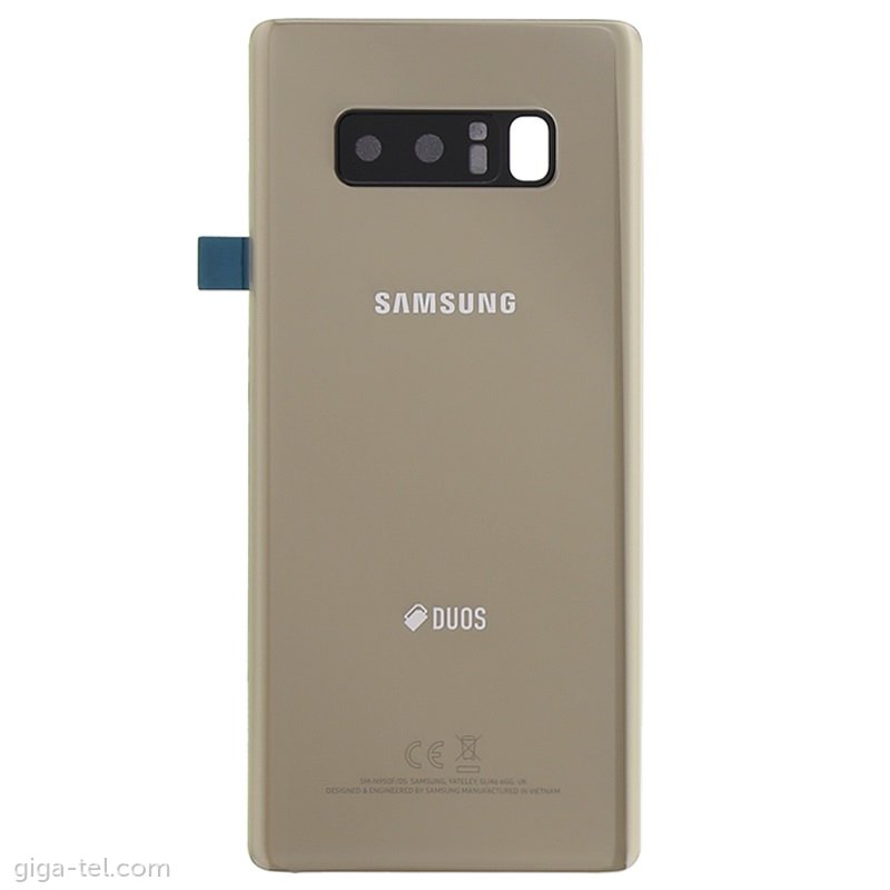 Samsung N950F battery cover gold - logo Duos