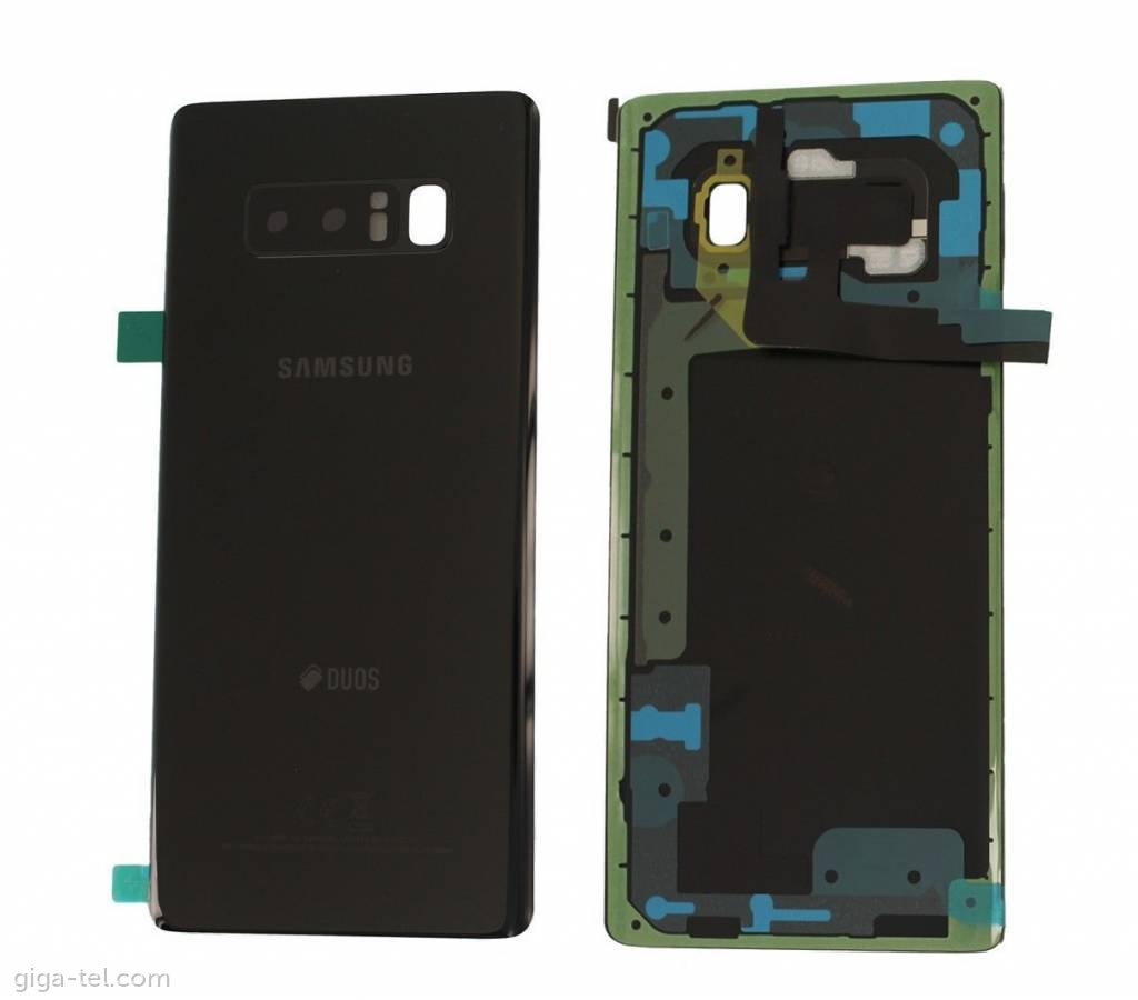 Samsung N950F battery cover black - logo Duos