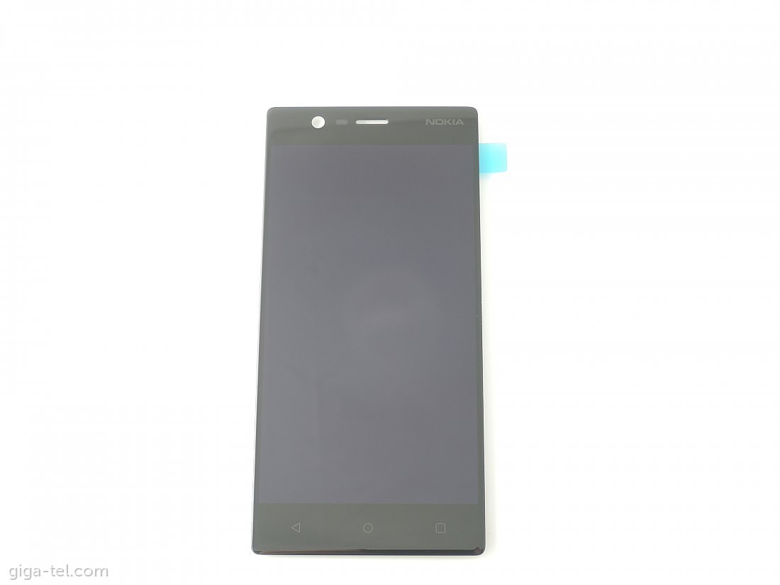 Nokia 3 LCD+touch black  / replaced glass