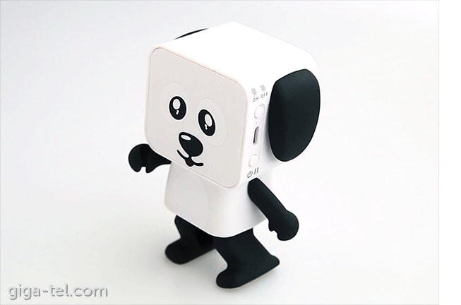 Dancing Bluetooth Speaker white