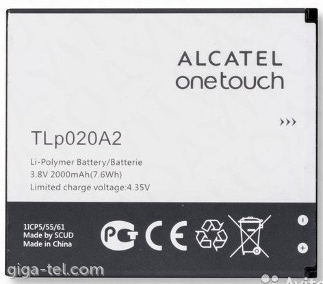 Alcatel TLp020A2 battery