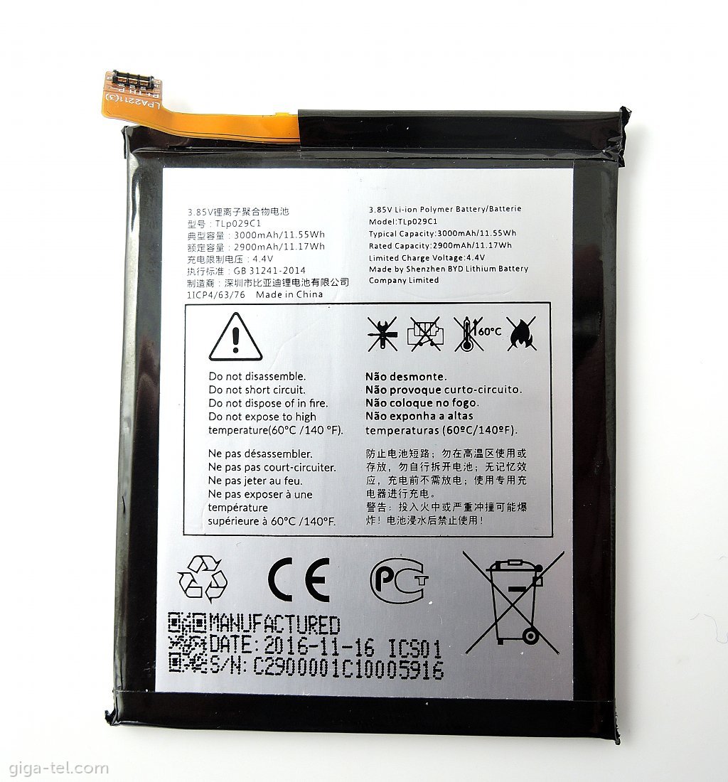 Alcatel TLp029C1 battery