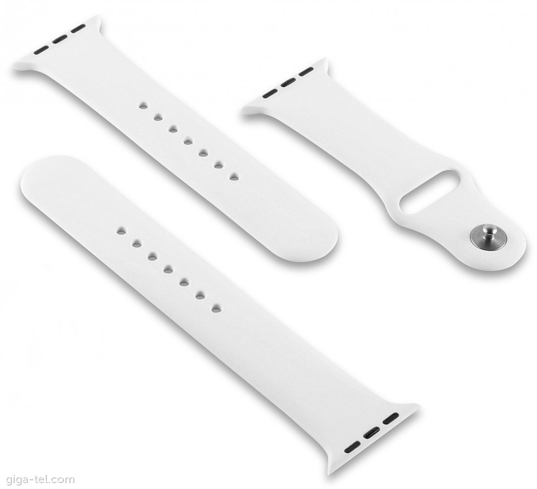 Apple Watch 38/40/41mm silicon strap white