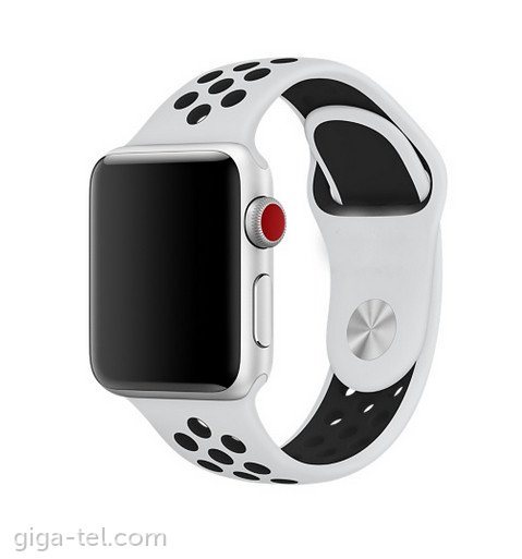 Apple Watch 38/40/41mm  SPORT silicon strap white