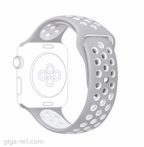 Apple Watch 38/40mm SPORT silicon strap grey