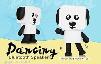 Dancing Bluetooth Speaker white