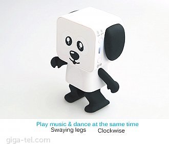 Dancing Bluetooth Speaker white