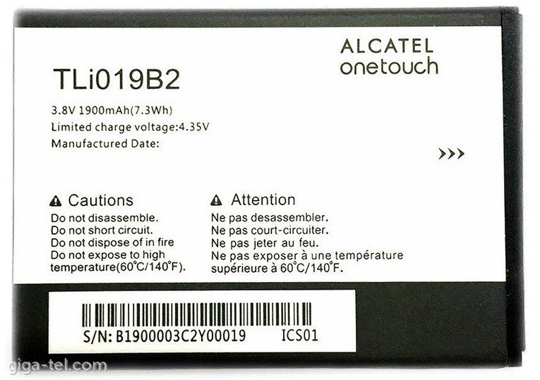 Alcatel TLi019B2 battery